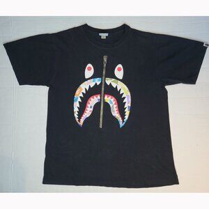 BAPE Black Multi Camo Shark T-Shirt